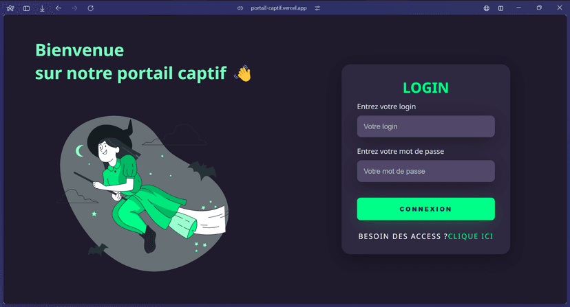 Portail captif